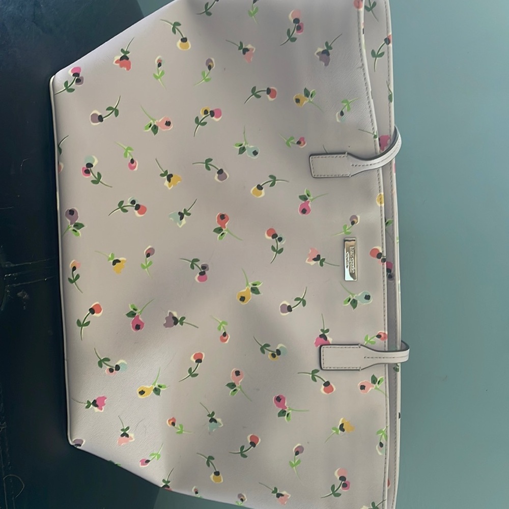 Kate spade lavender floral large tote